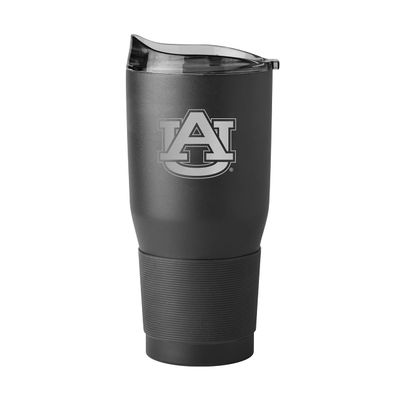 Logo Brands NCAA Auburn Tigers 30oz Gameday Powder Coat Stainless Steel Tumbler - Insulated, Keeps Drinks Hot/Cold for Hours, High Lip Slider Lid