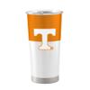Logo Brands NCAA Tennessee Volunteers - 20oz Colorblock Stainless Steel Tumbler, Double-Wall Insulated, Slider Lid view 1