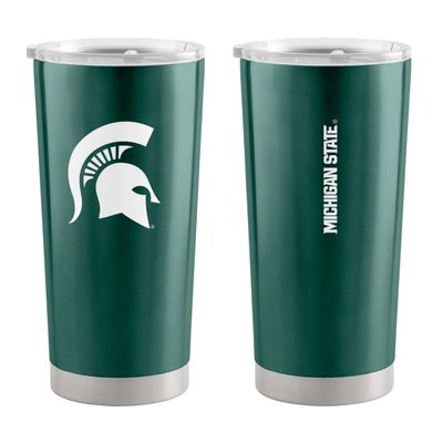 Logo Brands NCAA Michigan State Spartans - 20oz Gameday Stainless Steel Tumbler, Double-Wall Insulated, Slider Lid