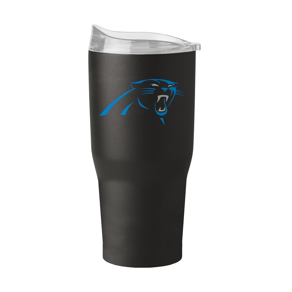 Logo Brands 605-S30PT-34: Carolina Panthers 30oz Flipside Powder Coat Tumbler