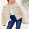 Inorin Girls Open Front Cardigan Faux Fur Coat Warm Fuzzy Trendy Winter Vintage Parka Shaggy Party Outerwear Jackets Tops view 4