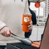 Logo Brands NCAA Clemson Tigers 30oz Flipside Powder Coat Stainless Steel Tumbler - Insulated, Keeps Drinks Hot/Cold for Hours, High Lip Slider Lid view 3