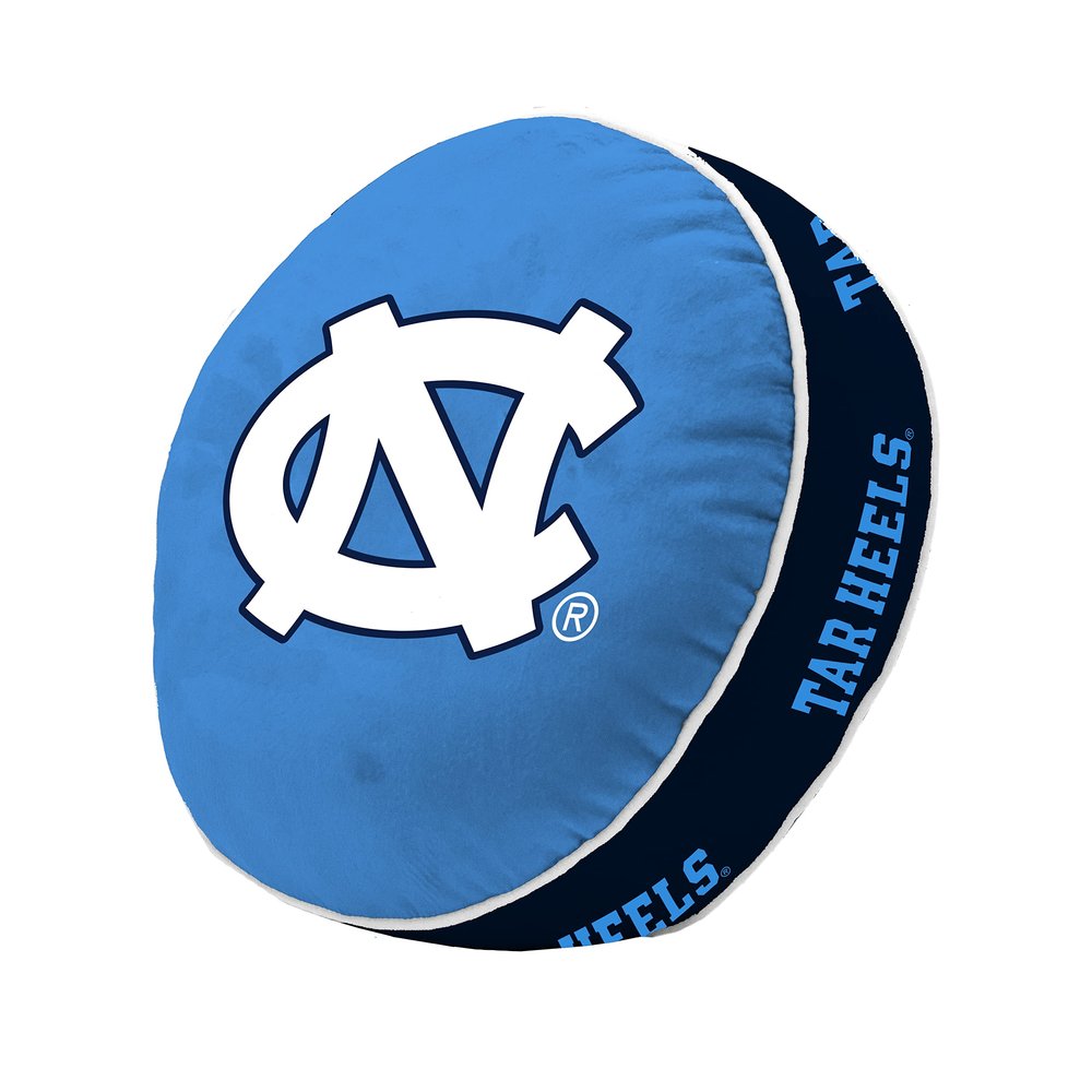 Logo Brands NCAA North Carolina Tar Heels Puff Pillow  Plush, Soft, Stretchy with Team Color Design