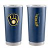 Logo Brands 516-S20T-1: Milwaukee Brewers 20oz Gameday Stainless Tumbler view 1