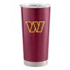 Logo Brands 632-S20T-1: Washington Commanders 20oz Gameday Stainless Tumbler view 1
