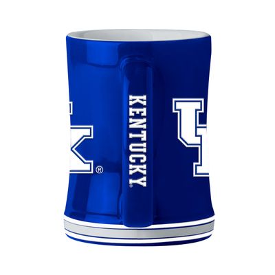 Logo Brands NCAA Kentucky Wildcats 14oz Ceramic Relief Mug with Team Logo and Elongated Handle