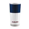 Logo Brands NCAA Auburn Tigers - 20oz Colorblock Stainless Steel Tumbler, Double-Wall Insulated, Slider Lid view 1