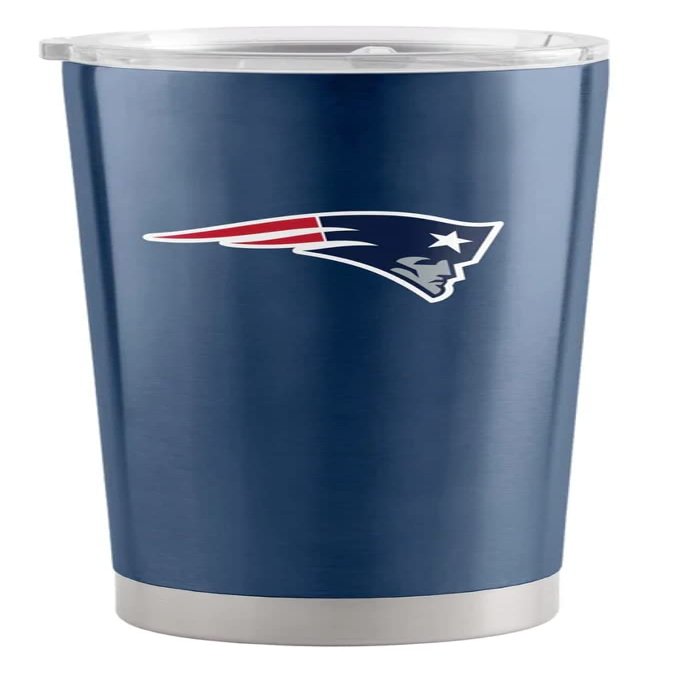 Logo Brands 619-S20T-1: New England Patriots 20oz Gameday Stainless Steel Tumbler