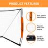 Lacrosse Goal 6x6 Feet | Lacrosse Net for Back Yard Fully Flexible and Portable | Pair with Your Lacrosse Rebounder or Lacrosse Backstop | Used by Man Lacrosse Goalie [Cary Bag Included] view 3