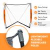 Lacrosse Goal 6x6 Feet | Lacrosse Net for Back Yard Fully Flexible and Portable | Pair with Your Lacrosse Rebounder or Lacrosse Backstop | Used by Man Lacrosse Goalie [Cary Bag Included] view 4