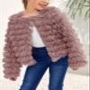 Inorin Girls Open Front Cardigan Faux Fur Coat Warm Fuzzy Trendy Winter Vintage Parka Shaggy Party Outerwear Jackets Tops view 4