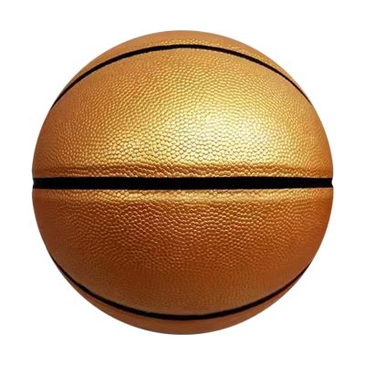 MINDCOLLISION Basketball No. 5, No. 6, No. 7, PU Soft Leather Wear-Resistant, Children's Birthday Gift. Suitable for Indoor and Outdoor Use.,Gold,size5