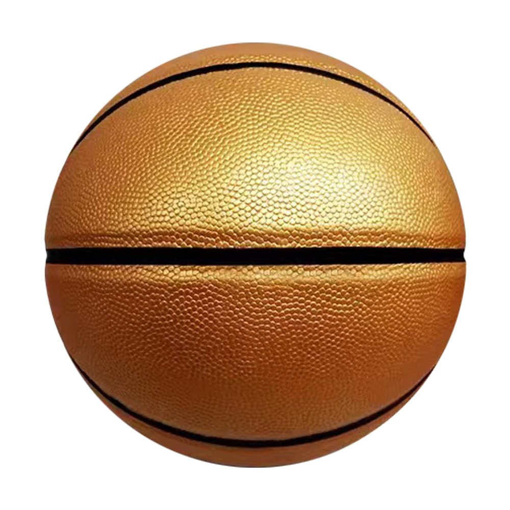 MINDCOLLISION Basketball No. 5, No. 6, No. 7, PU Soft Leather Wear-Resistant, Children's Birthday Gift. Suitable for Indoor and Outdoor Use.,Gold,size5