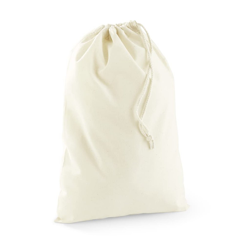 Westford Mill Cotton Recycled Stuff Bag (XXS) (Natural)