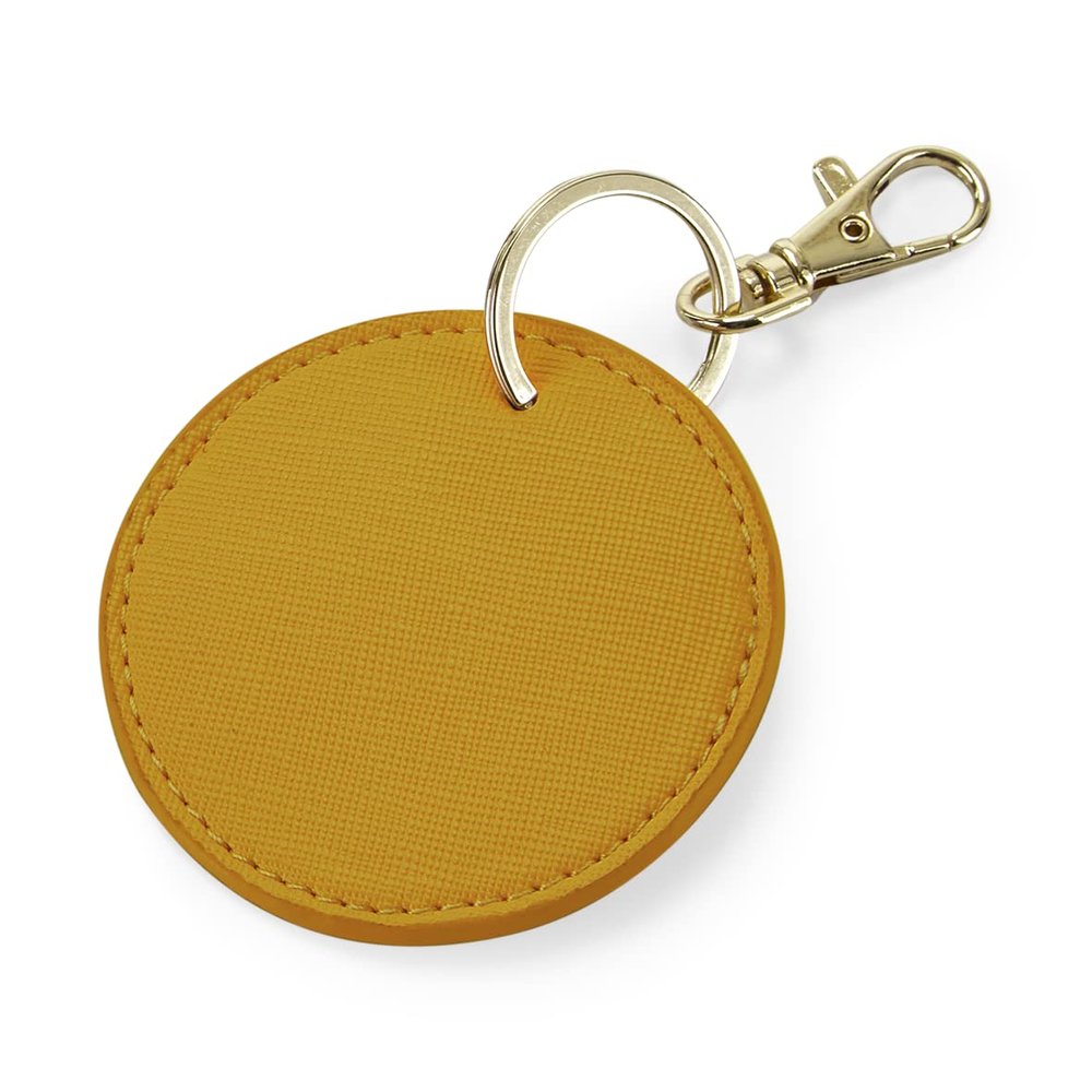 Bagbase Boutique Circular Key Clip (One Size) (Mustard Yellow)