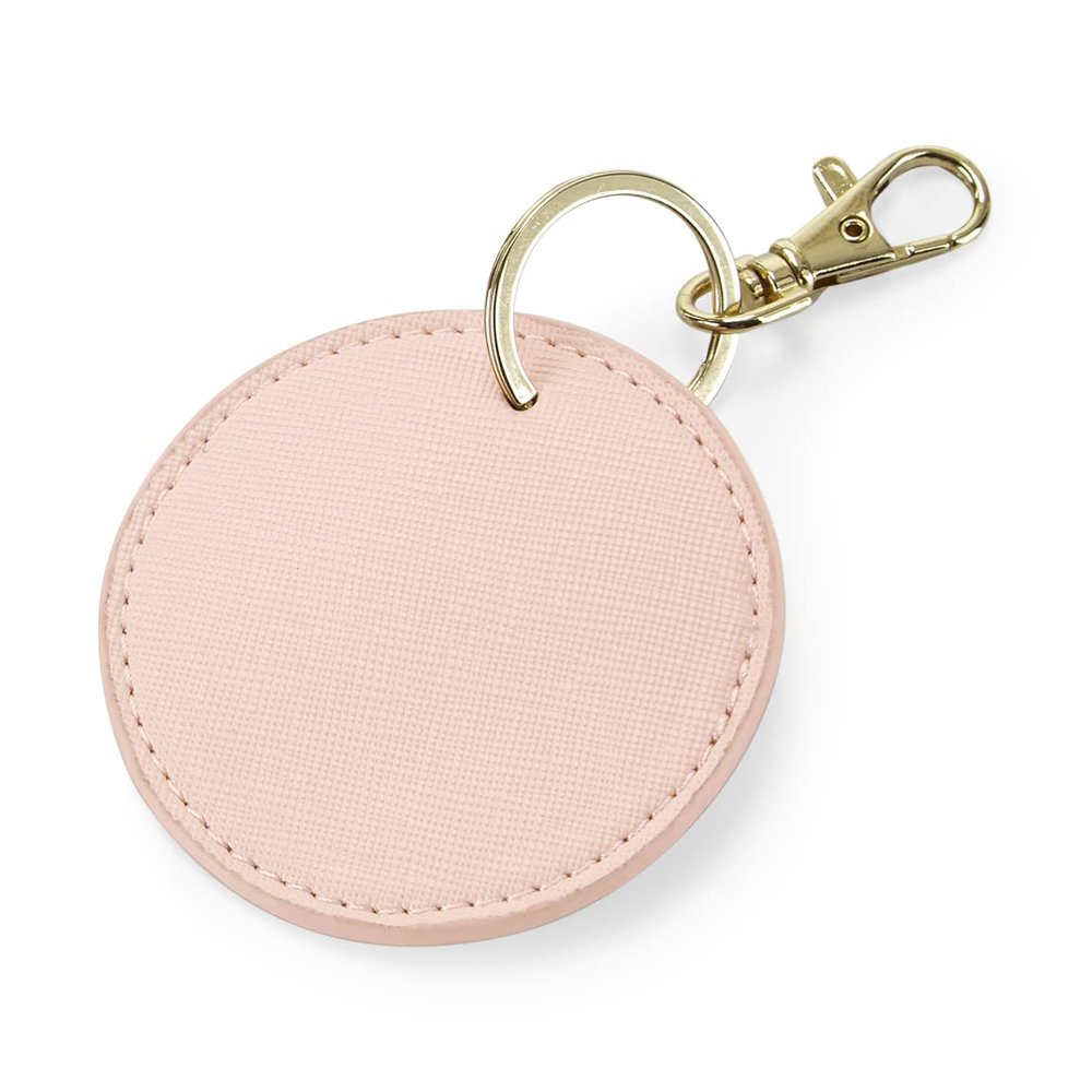 Bagbase Boutique Circular Key Clip (One Size) (Soft Pink)