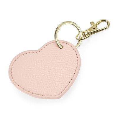 Bagbase Boutique Heart Key Clip (One Size) (Soft Pink)