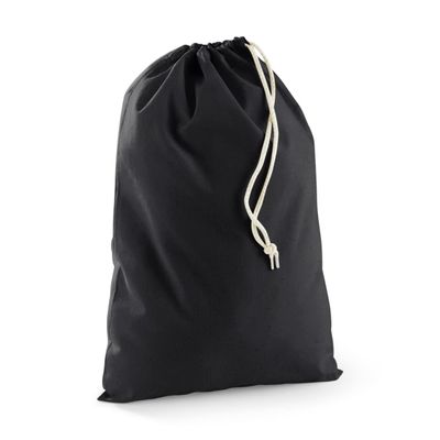 Westford Mill Cotton Recycled Stuff Bag (XXS) (Black)