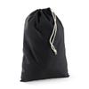 Westford Mill Cotton Recycled Stuff Bag (XXS) (Black) view 1