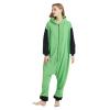 OGU' DEAL Unisex Invader Zim Cosplay Onesie Pajamas Green Halloween Costume Mens Women Hooded Christmas Sleepwear Homewear view 2