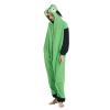 OGU' DEAL Unisex Invader Zim Cosplay Onesie Pajamas Green Halloween Costume Mens Women Hooded Christmas Sleepwear Homewear view 4