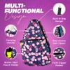 Taboo Fashions Womens Tennis Backpack Ladies Tennis Bag Holds Two Racquets, Padded Straps and Side Carry Handle (Poppin' Bottles) view 3