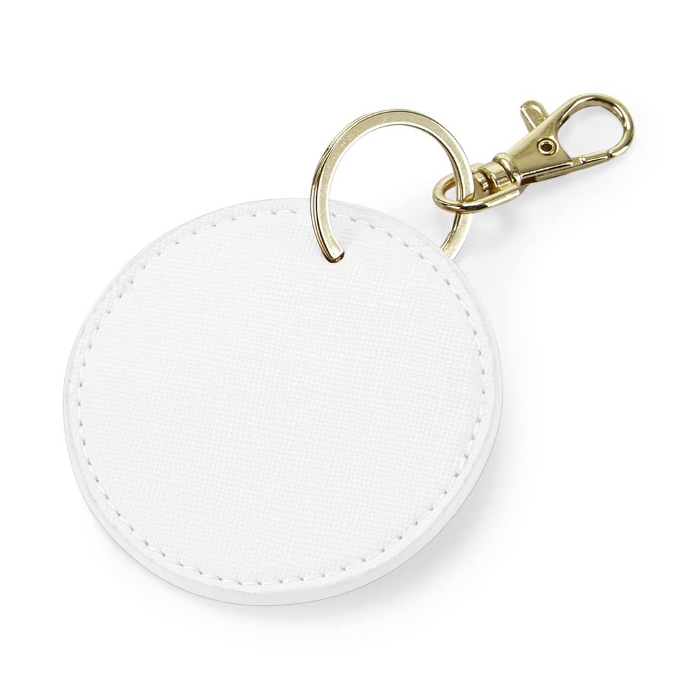 Bagbase Boutique Circular Key Clip (One Size) (Soft White)