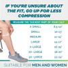 Calf Compression Sleeves for Men and Women - Footless Compression Socks for Runners, Shin Splints, Varicose Vein & Pain Relief - Leg Brace for Running, Cycling, Travel - 2XL, Black-Grey view 2