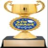 Graduation Trophy - 7.25" Gold Cup On Black Base 5th Grade Graduate Custom Awards 10 Pack Prime view 1
