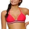 Hula Honey Swimwear Junior Embroidered Padded Bikini Top Pink XS view 1