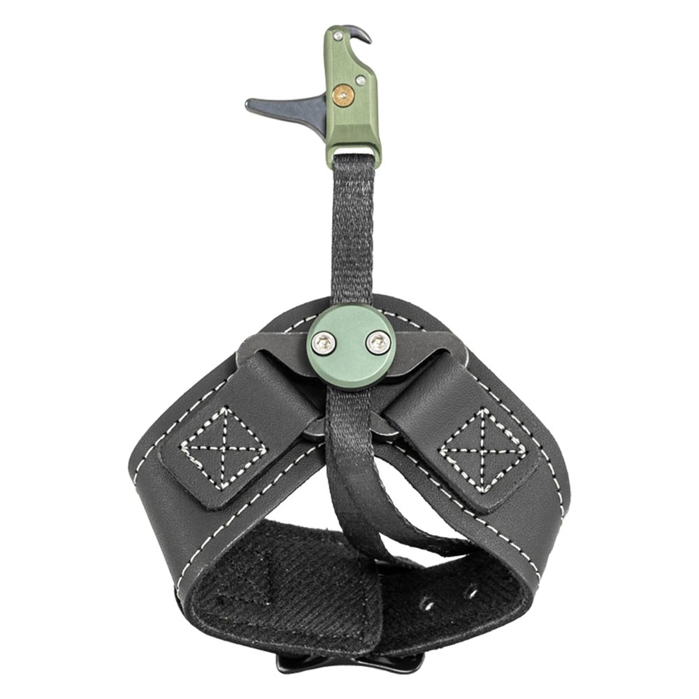 Stan SoleX WebConnect Index Finger Archery Bowhunting Release - Buckle Wrist Strap Open Hook Trigger Aid with Single-Sear Design, Adjustable Length, Travel & Tension (8445)