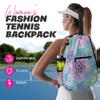 Taboo Fashions Womens Tennis Backpack Ladies Tennis Bag Holds Two Racquets, Padded Straps and Side Carry Handle (Mandala Dreams) view 2