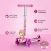 Paw Patrol Skye Kick Scooter for Kids, Self-Balancing 3 Wheeled Light Up Scooter with Extra Wide Anti-Slip Deck, Rear Brake, Lean to Steer, Lightweight Design, for Kids 3 and up, 75 LB Limit view 2