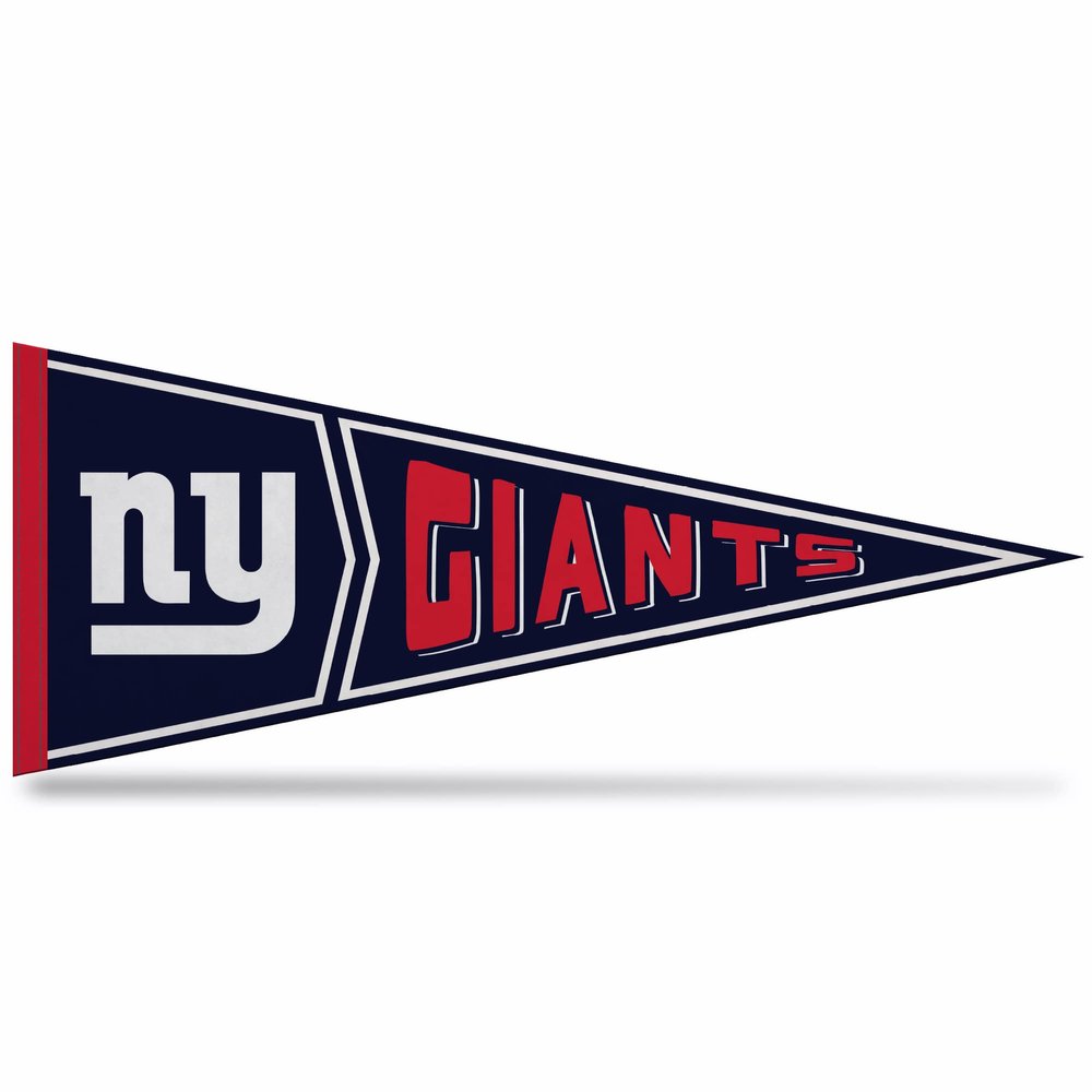 Rico Industries NFL Football New York Giants Retro - Alt 12" x 30" Felt Wall Dcor Pennant - Great for Home/Bed Room/Man Cave Dcor