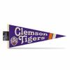 Rico Industries NCAA Clemson Tigers 125th Anniversary 12" x 30" Soft Felt Pennant - EZ to Hang - Home Dcor (Game Room, Man Cave, Bed Room) view 1