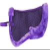 Equitem Faux Fur Trim Half Pad for Horse English Riding Saddle Correction (Purple) view 1