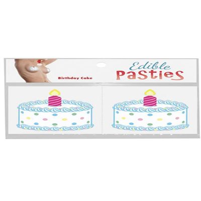 Adiva Intimates Edible Nipple Pasties Birthday Cake (Sweet Flavored Breast Covers)