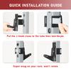 SYL Fitness J-Hooks for 2x2" Power Rack with 1/2" or 5/8" Hole, Barbell Holder/Squat Rack Accessories J Cups view 3