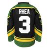 3 Ross The BOSS Rhea Hockey Jersey for Men,ST John's Shamrocks Stitched with EMHL Patch White Green Black (3 Black3X-Large) view 3