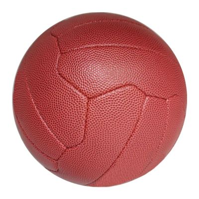MINDCOLLISION No. 5 Vintage Football, Netball, Hand Stitched, Soft and Durable Leather for Training and Competition, Also As Decoration, Birthday Gift,Brown3