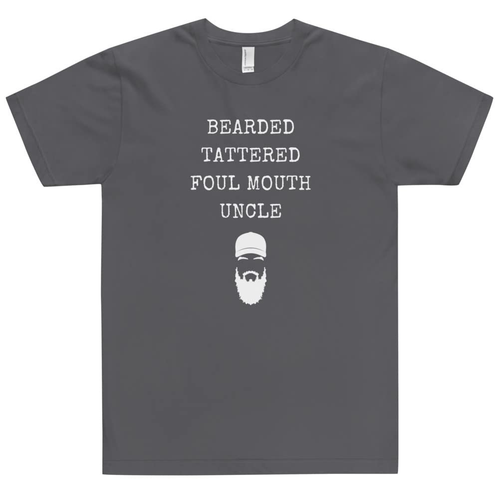 Bearded Tattered Foul Moth Uncle T-Shirt, Uncle Shirt, Gift for Uncle, Shirt for Uncle, Funny Shirt for Uncle