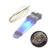 Zamudam Helmet Signal Light Waterproof Safety Flashing Survival Outdoor Sports Hunting Tactical Hiking Boating Cycling Personal ID Marker Light Hook Back (Tan+Blue) view 1