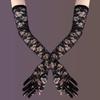 KINBOM Long Lace Gloves - Bridal & Party Floral Lace Gloves for Women - 54x10 cm / 21.3x3.9 inch view 4