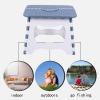INOOMP 1pc Portable Folding Stool Step Stool for Indoor and Outdoor Use Lightweight Plastic Design for Fishing Camping and Bathroom Activities view 3