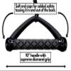 Wakesurf Rope with Handle - Adjustable 25 Foot Tow Rope with 10" Handle (Black) view 2