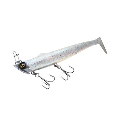 Hayabusa FS443 Jack Eye Flif Shad 1.4 oz (40 g), 4 Keimura Clear Aurora