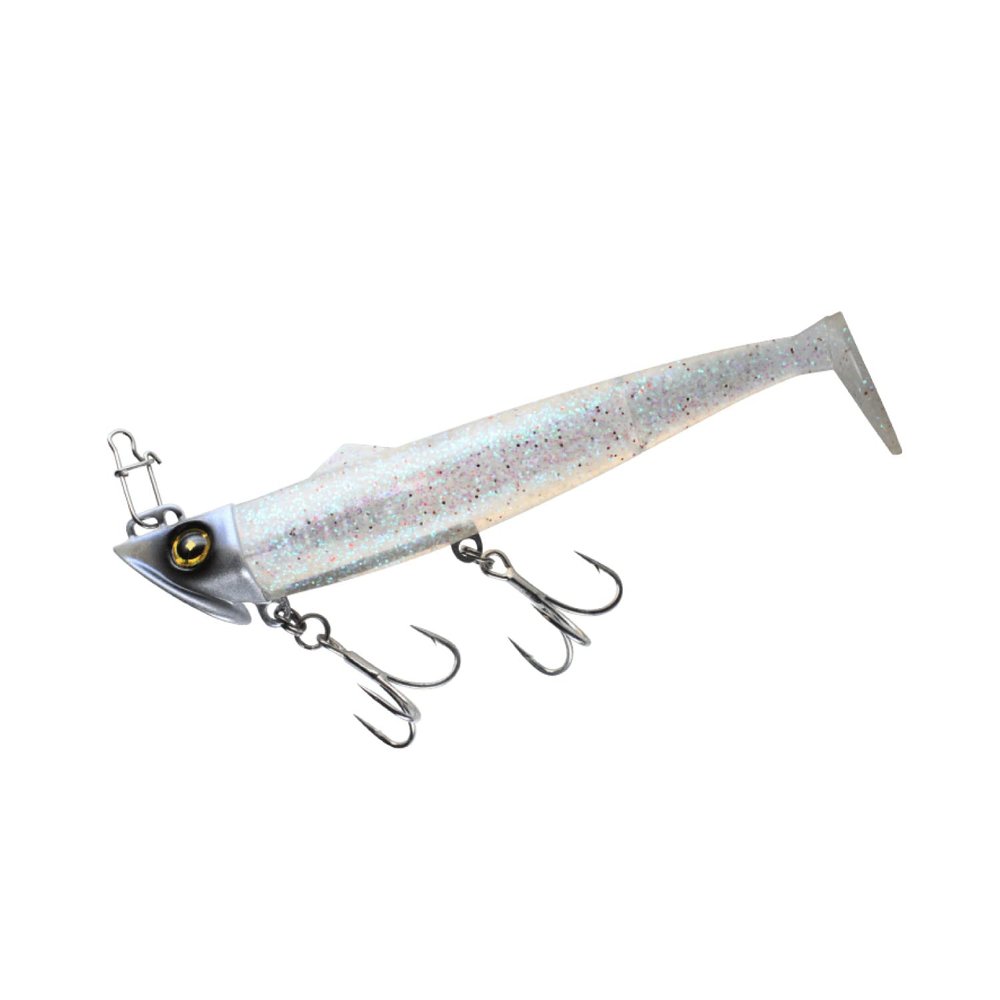 Hayabusa FS443 Jack Eye Flif Shad 1.4 oz (40 g), 4 Keimura Clear Aurora