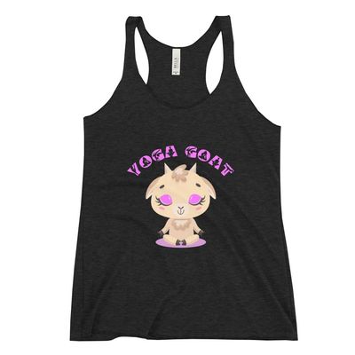 Yoga Goat Tshirt, Goat Yoga Tshirt, Goat Racerback Tank, Yoga Tank, Workout Tank Top, Yogi Tank, Gifts for Yogi, Yoga Goat Workout Shirt