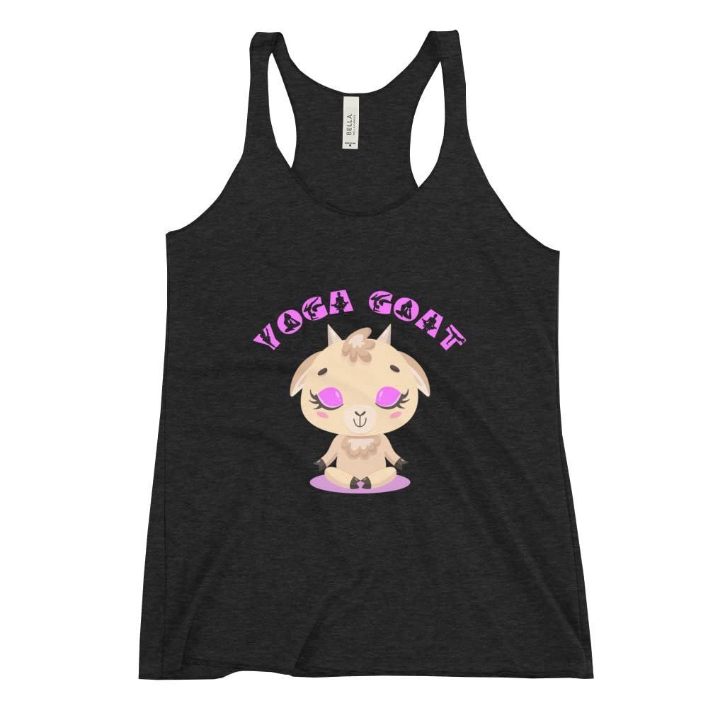 Yoga Goat Tshirt, Goat Yoga Tshirt, Goat Racerback Tank, Yoga Tank, Workout Tank Top, Yogi Tank, Gifts for Yogi, Yoga Goat Workout Shirt