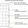 IQSTRP Official Tournament Volleyball Net Outdoor with 2 Aircraft Aircraft Steel Cable Top & Bottom, Heavy Duty 32x3FT Volleyball Nets for Backyard Schoolyard Beach view 2